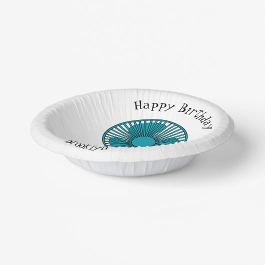 Afbeelding ventilatorcartoon papieren kommen (Gebogen)