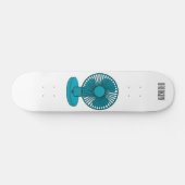 Afbeelding ventilatorcartoon persoonlijk skateboard (Horizontaal)