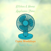 Afbeelding ventilatorcartoon raamsticker (Vel 3)