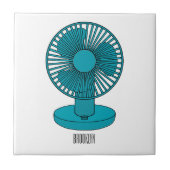 Afbeelding ventilatorcartoon tegeltje (Voorkant)