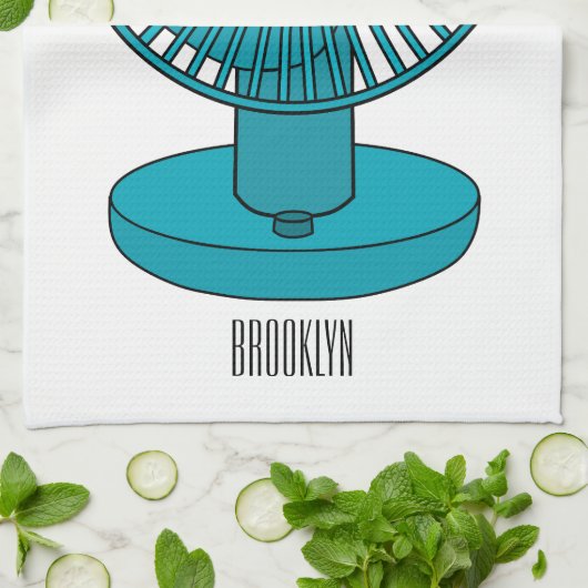 Afbeelding ventilatorcartoon theedoek (Gevouwen)