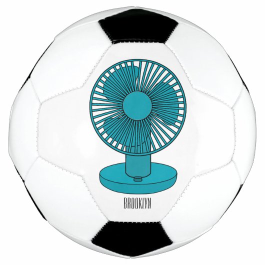 Afbeelding ventilatorcartoon voetbal (Voorkant)