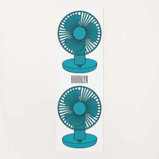 Afbeelding ventilatorcartoon yogamat (Voorkant)