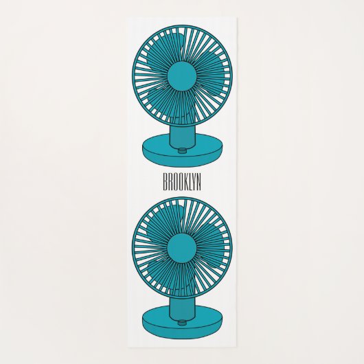 Afbeelding ventilatorcartoon yogamat (Achterkant)