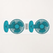 Afbeelding ventilatorcartoon yogamat (Voorkant (horizontaal))