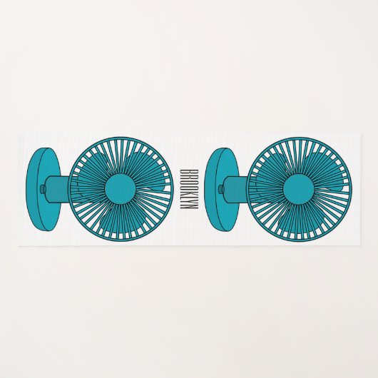 Afbeelding ventilatorcartoon yogamat (Voorkant (horizontaal))