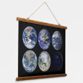 Afbeelding vergelijking van iconische Uitzichten v Hangend Wandkleed (Gebogen)