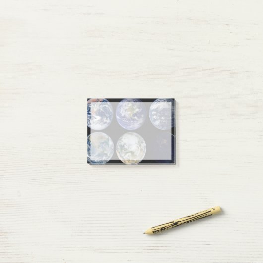 Afbeelding vergelijking van iconische Uitzichten v Post-it® Notes (Op bureau)