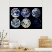 Afbeelding vergelijking van iconische Uitzichten v Poster (Keuken)