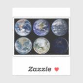 Afbeelding vergelijking van iconische Uitzichten v Sticker (Vel)