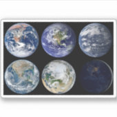 Afbeelding vergelijking van iconische Uitzichten v Sticker (Voorkant)