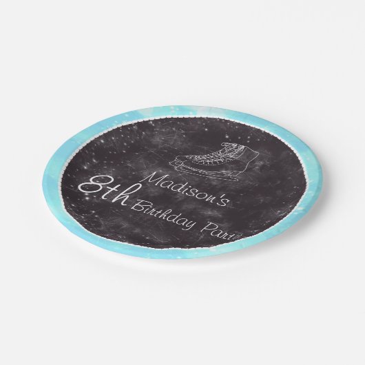 Afbeelding Verjaardag Borden van SkateParty Papieren Bordje (Gekanteld)