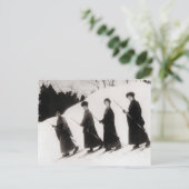  afbeelding, vier Japanse dames Briefkaart (Staand voorkant)