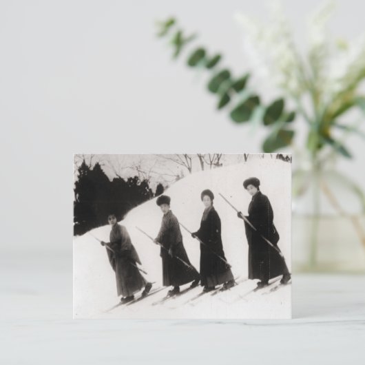  afbeelding, vier Japanse dames Briefkaart (Staand voorkant)