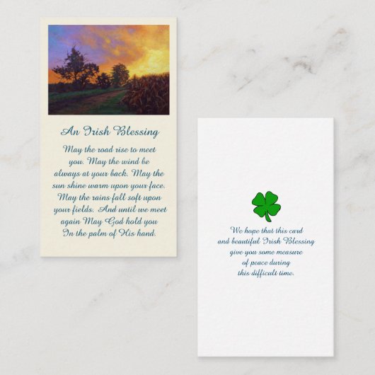 Afbeelding viering van de Kaart van de levensdenkw Visitekaartje (Voorkant / Achterkant)