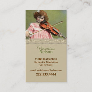  Afbeelding Violin Teacher Visitekaartje