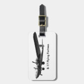 afbeelding vliegtuig voor bagage-Label Bagagelabel (Voorkant verticaal)