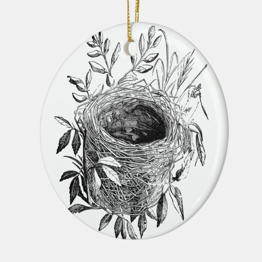  afbeelding vogelnesttest keramisch ornament (Links)