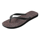 Afbeelding Volwassen Teenslippers met bruine en bl (Schuin)