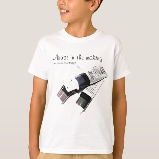 Afbeelding voor acrylverf van kunstschilders t-shirt (Voorkant)