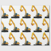 Afbeelding voor Crawler Excavator voor glanzend-wr Cadeaupapier (Vlak)