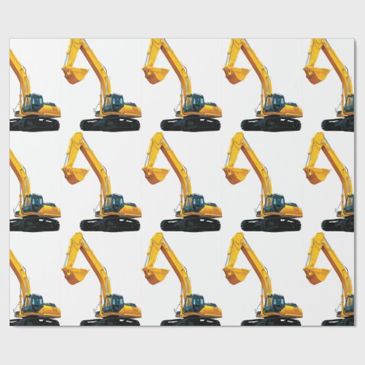 Afbeelding voor Crawler Excavator voor glanzend-wr Cadeaupapier (Vlak)