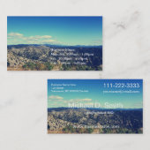 afbeelding voor de lucht en het berglandschap visitekaartje (Voorkant / Achterkant)