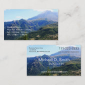 afbeelding voor de lucht en het berglandschap visitekaartje (Voorkant / Achterkant)
