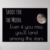 Afbeelding voor de maan - kunstafdrukken poster (Voorkant)