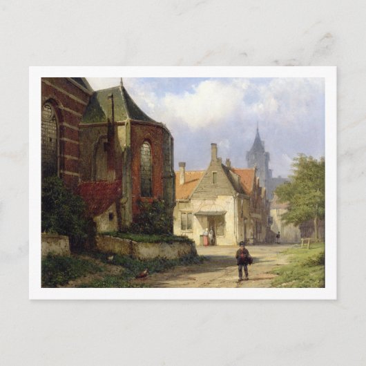 Afbeelding voor een Redbrick-kerk in een Nederland Briefkaart (Voorkant)