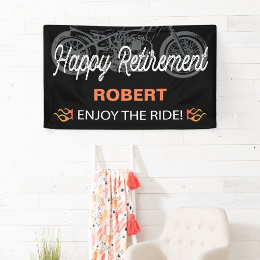 Afbeelding voor een wielermotor met fijne ouderdom spandoek (Insitu)