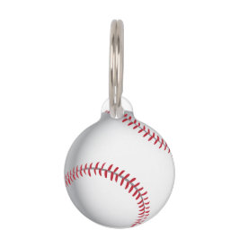 Afbeelding voor honkbalkbal huisdierpenning