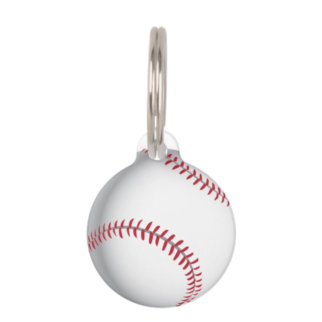 Afbeelding voor honkbalkbal huisdierpenning (Voorkant)