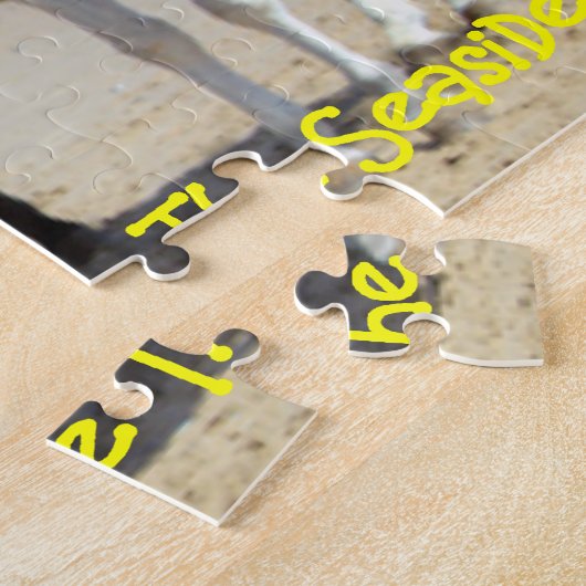 Afbeelding voor kuststrand van Donkey Rides Legpuzzel (Zijkant)