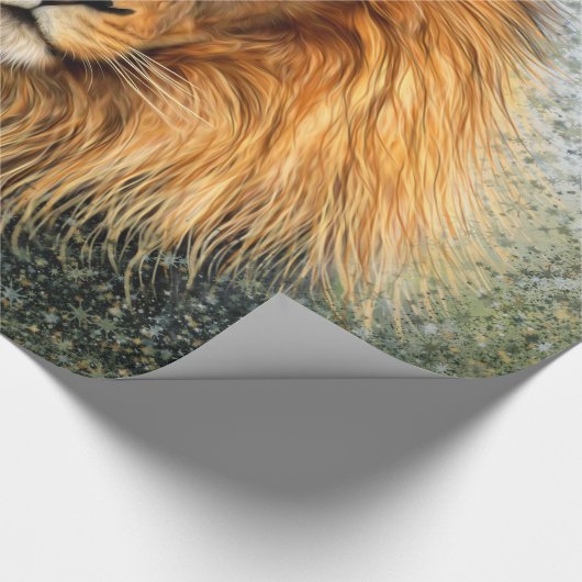 Afbeelding voor Lion Fotograaf Verf Kunst Cadeaupapier (Hoek)