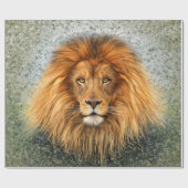 Afbeelding voor Lion Fotograaf Verf Kunst Cadeaupapier (Vlak)