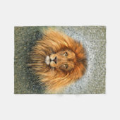 Afbeelding voor Lion Fotograaf Verf Kunst Fleece Deken (Voorkant (Horizontaal))