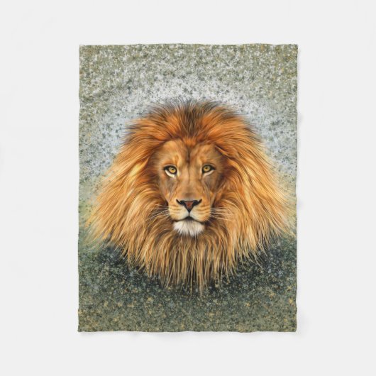 Afbeelding voor Lion Fotograaf Verf Kunst Fleece Deken (Voorkant)
