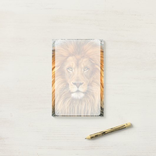 Afbeelding voor Lion Fotograaf Verf Kunst Post-it® Notes (Op bureau)