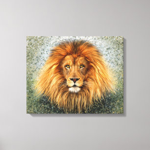Afbeelding voor lionfotografie verf kunst canvas afdruk