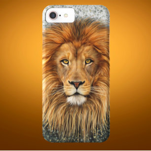 Afbeelding voor lionfotografie verf kunst 	iPhone 8/7 hoesje