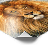 Afbeelding voor lionfotografie verf kunst foto afdruk (Hoek)