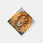 Afbeelding voor lionfotografie verf kunst servetten (Hoek)