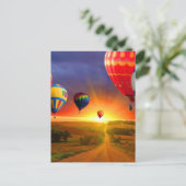 afbeelding voor luchtballon briefkaart (Staand voorkant)
