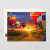 afbeelding voor luchtballon briefkaart (Voorkant / Achterkant)