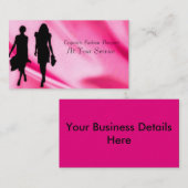 Afbeelding voor Mode van vrouwen voor visitekaartj Visitekaartje (Voorkant / Achterkant)
