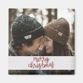 Afbeelding voor prettige kerstfoto's magneet (Voorkant)