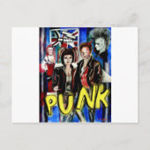 afbeelding voor punk rockmuziek mode briefkaart (Voorkant)