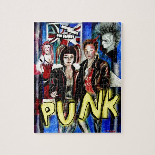 afbeelding voor punk rockmuziek mode legpuzzel (Verticaal)