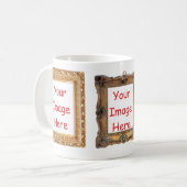 Afbeelding vormde afbeeldingen - voeg 3 foto's toe koffiemok (Voorkant links)